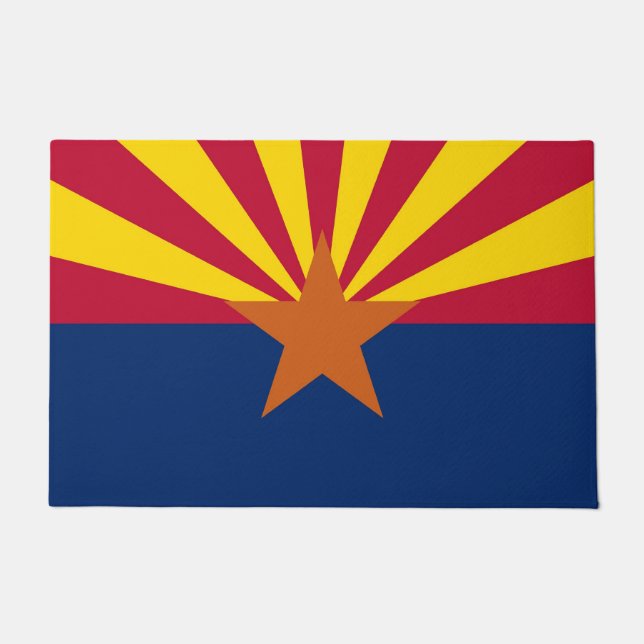 Door Mat with Flag of Arizona State, USA (Front)