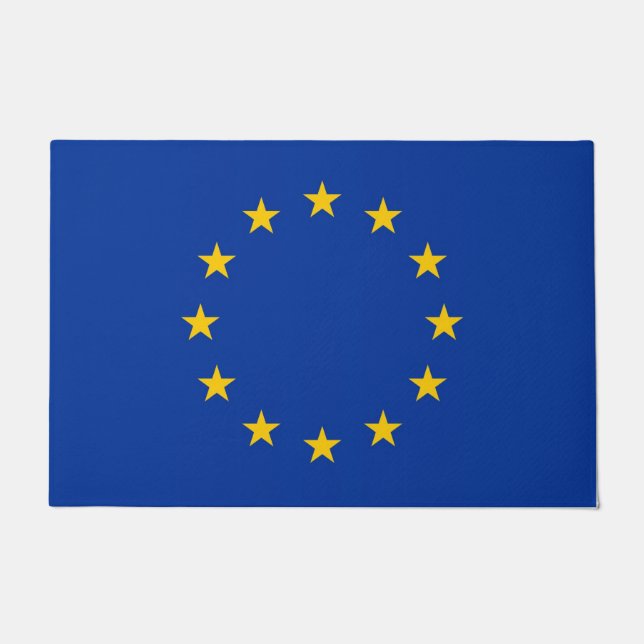 Door Mat with Flag of European Union (Front)