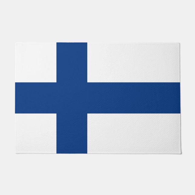 Door Mat with Flag of Finland (Front)