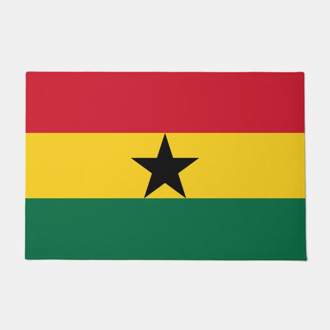 Door Mat with Flag of Ghana (Front)