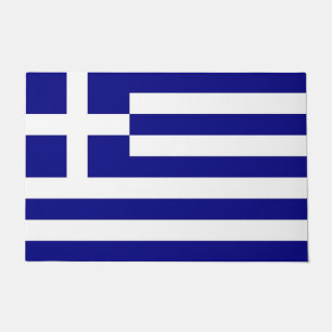 Door Mat with Flag of Greece