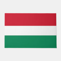 Door Mat with Flag of Hungary