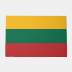 Door Mat with Flag of Lithuania