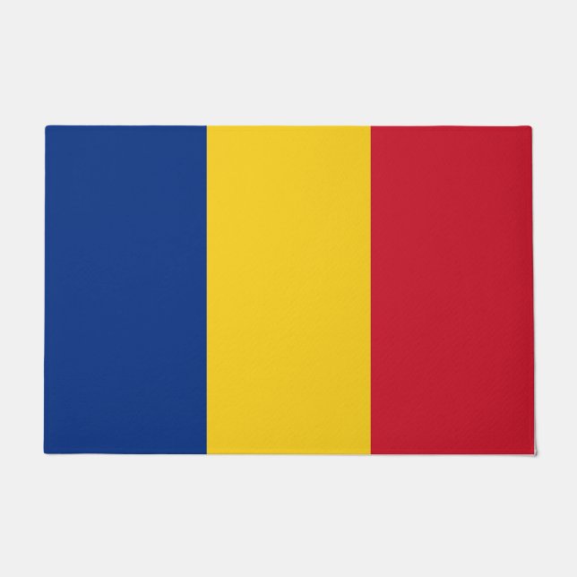 Door Mat with Flag of Romania (Front)