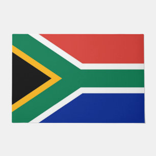 Door Mat with Flag of South Africa