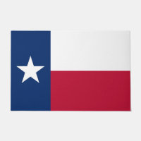 Door Mat with Flag of Texas State, USA