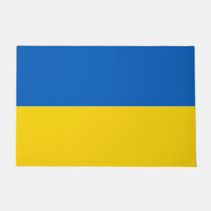 Door Mat with Flag of Ukraine