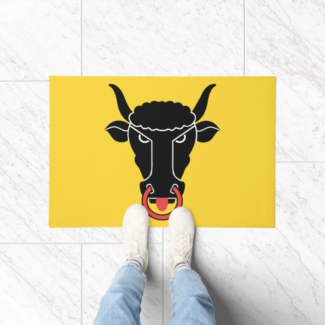 Door Mat with Flag of Uri canton, Switzerland (Indoor)