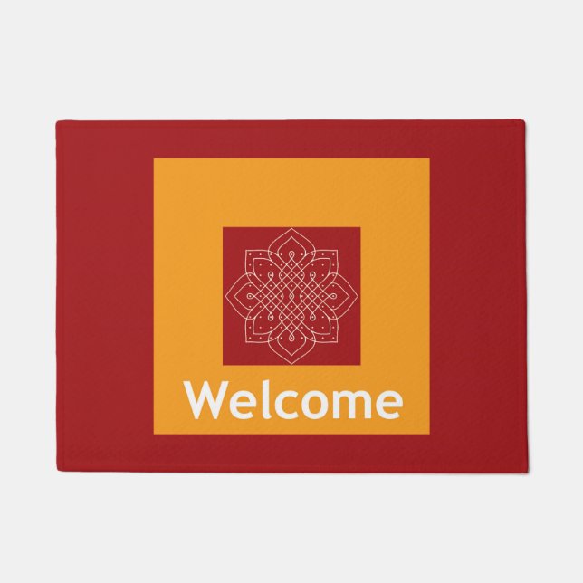 Door mat with Rangoli (Front)