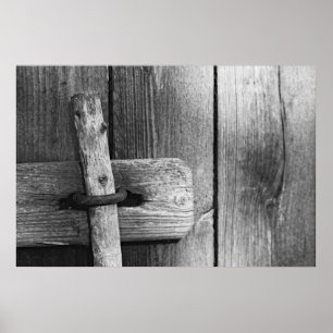 Door of old barn 4 poster