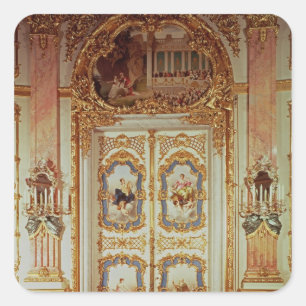 Door of the Porcelain Room Square Sticker