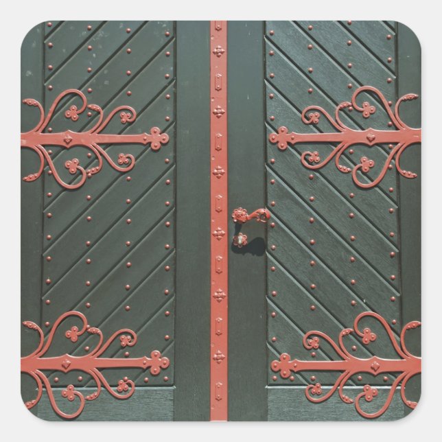 Door Square Sticker (Front)