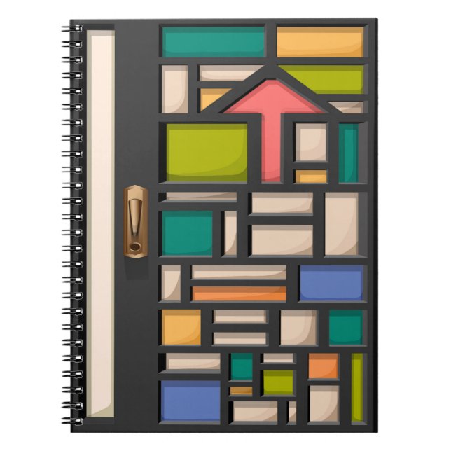 door stained glass notebook (Front)