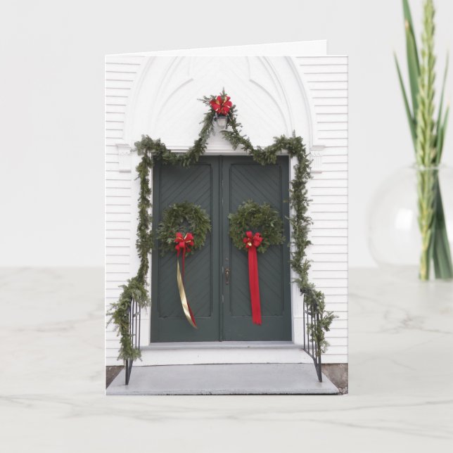 Door to Christmas Holiday Card (Front)
