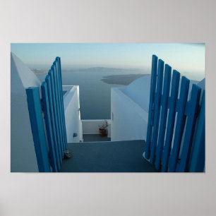 Door to Santorini Poster