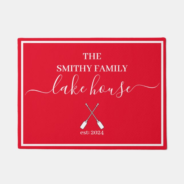 Doormat - Lake House Red (Front)