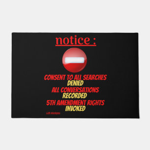 doormat  "NOTICE..."