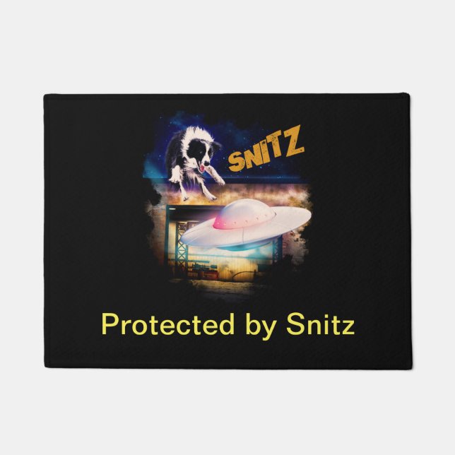 doormat with Snitz from Bob's Saucer Repair (Front)