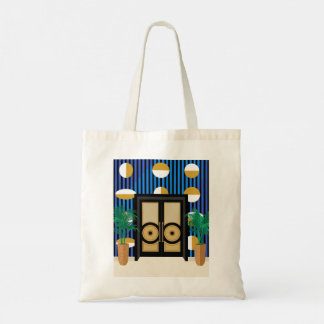Doors Are My Jamb | Colour Block Art Deco Tote Bag