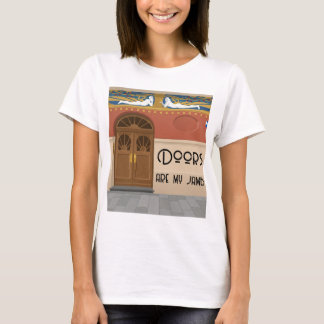 Doors Are My Jamb | Colour Block Art Nouveau T-Shirt