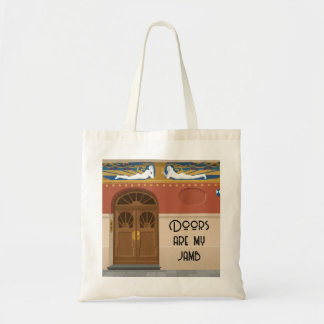 Doors Are My Jamb | Colour Block Art Nouveau Tote Bag