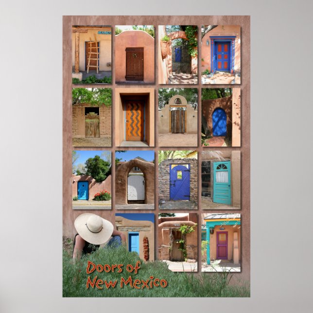 Doors of New Mexico version 2 Poster (Front)