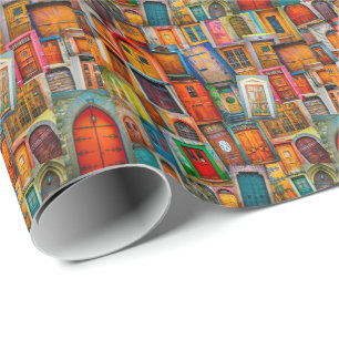 Doors of the World Wrapping Paper