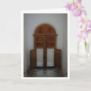 Doors to Real Monasterio De San Miguel De Lliria Card