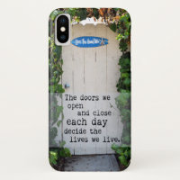 Doors We Open door photograph iPhone case