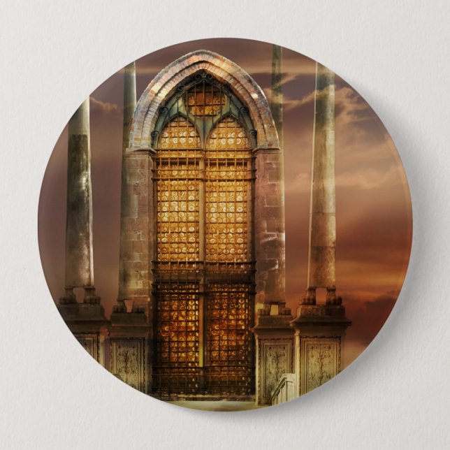 Doorway 10 Cm Round Badge (Front)
