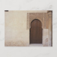 Doorway at the Alhambra palace in Granada, Spain