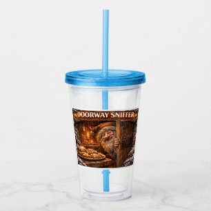 Doorway Sniffer Icelandic Yule Lad Acrylic Tumbler