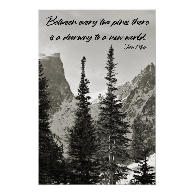 Doorway to a New World in the Mountains Poster (Front)