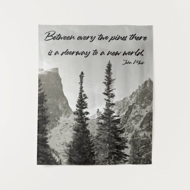 Doorway to a New World in the Mountains Tapestry (Front)