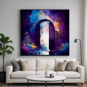 Doorway to Faraway - Abstract Mystical Design Poster
