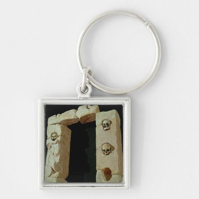 Doorway with Skulls Key Ring (Front)
