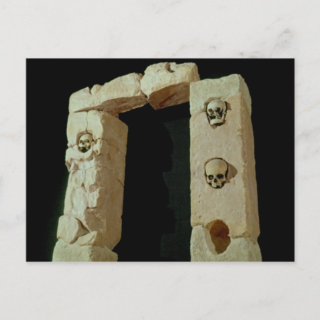 Doorway with Skulls Postcard (Front)