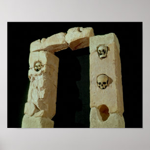Doorway with Skulls Poster