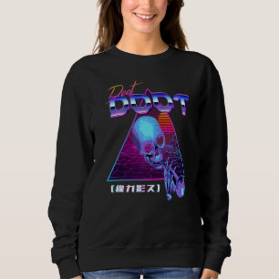 Doot Doot Mr Skeltal Synthwave Retro Meme Streetwe Sweatshirt