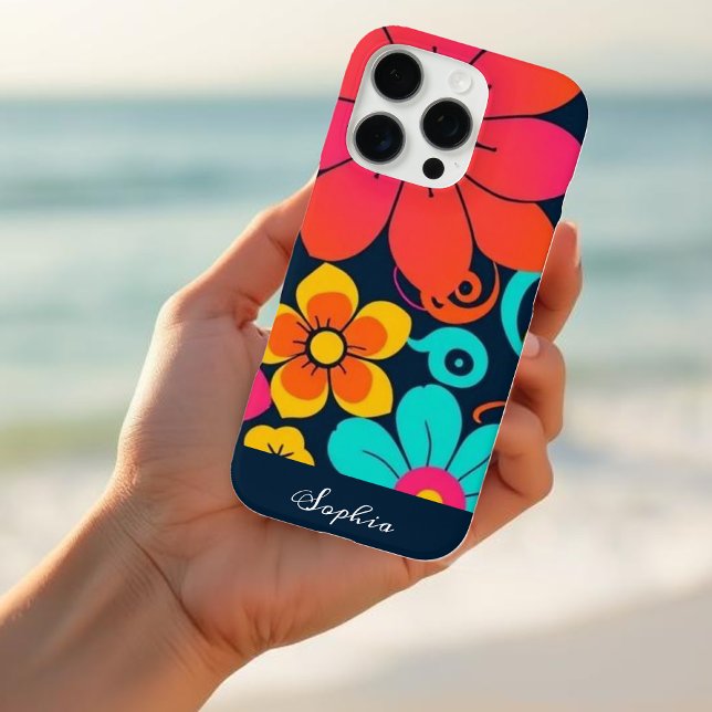 Dopamine Decor– Bright Funky Flowers-Retro Case-Mate iPhone Case (Dopamine Decor– Bright Funky Flowers-Retro Case-Mate iPhone Case)