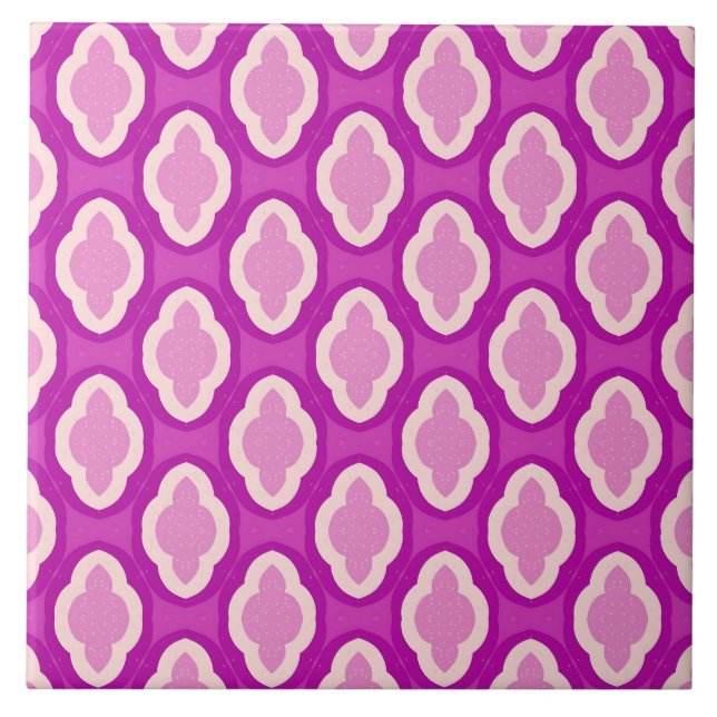 Dopamine Decor Retro-Inspired Pink Tile (Front)