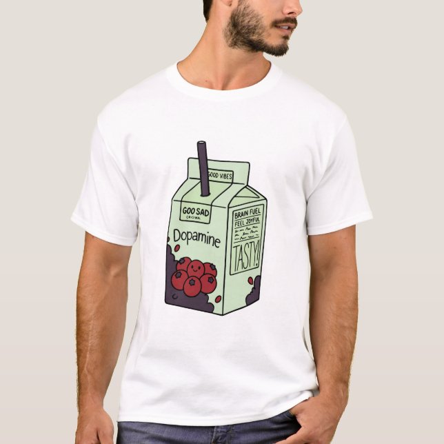 Dopamine Juice Box With Happy Berries T-Shirt (Front)