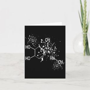 Dopamine Molecule Climber Science Bouldering Humor Card