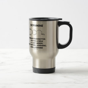 Dopamine Neurotransmitter (Chemical Molecule) Travel Mug