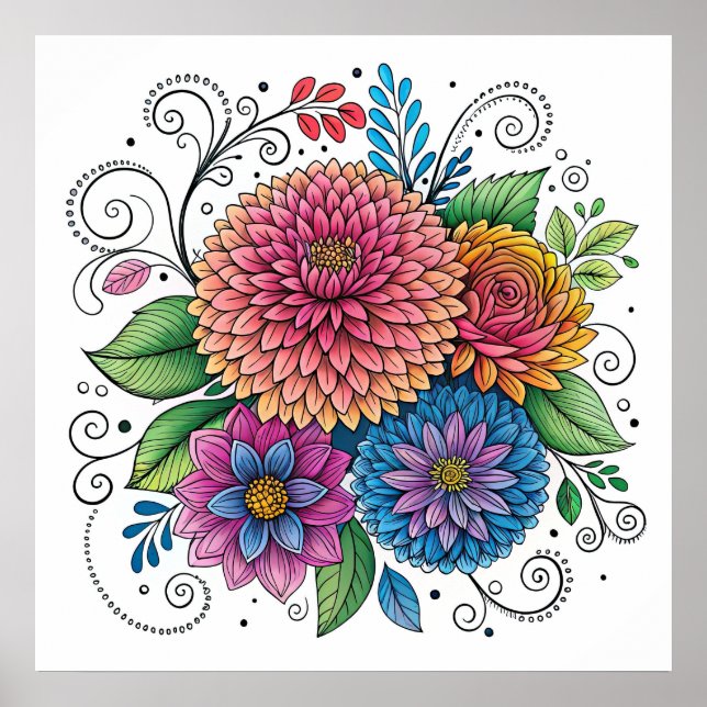 Dopamine Radiant Flower 2 Poster (Front)