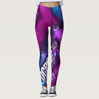 Dope_AF bold colourful stretchy leggings