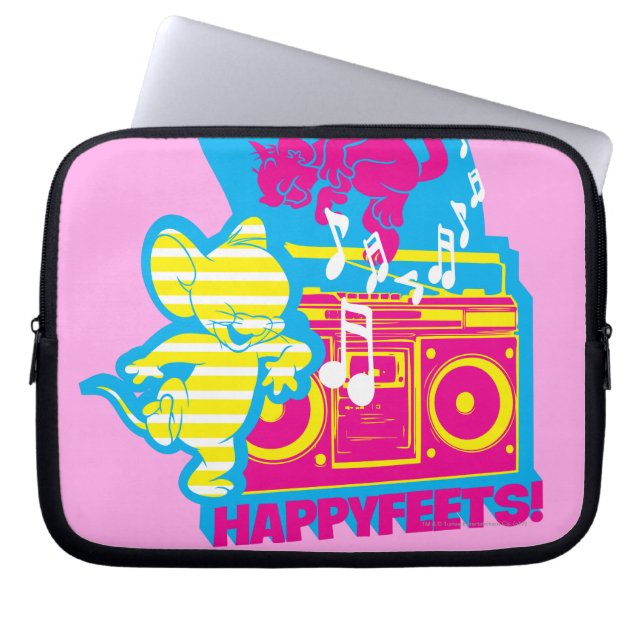 Dope Beats Happy Feets Laptop Sleeve (Front)
