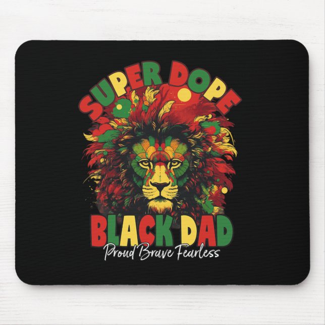 Dope Black Dad Black History Month  Mouse Pad (Front)