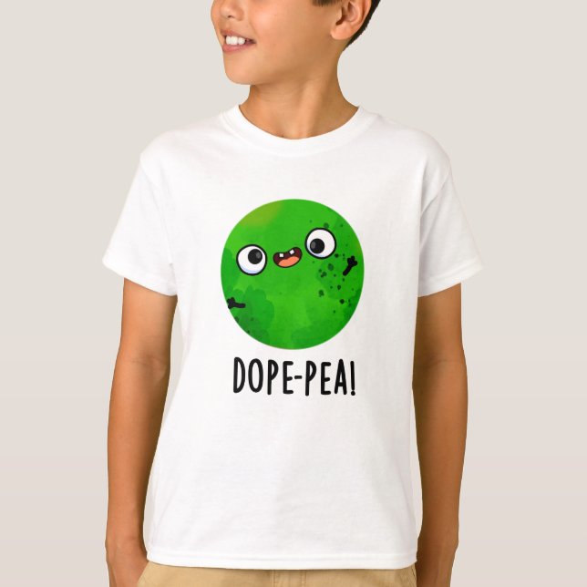 Dope-pea Funny Dopey Pea Pun T-Shirt (Front)