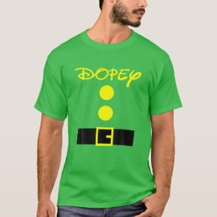 Dopey Halloween Dwarf Costume Colour Matching T-Shirt